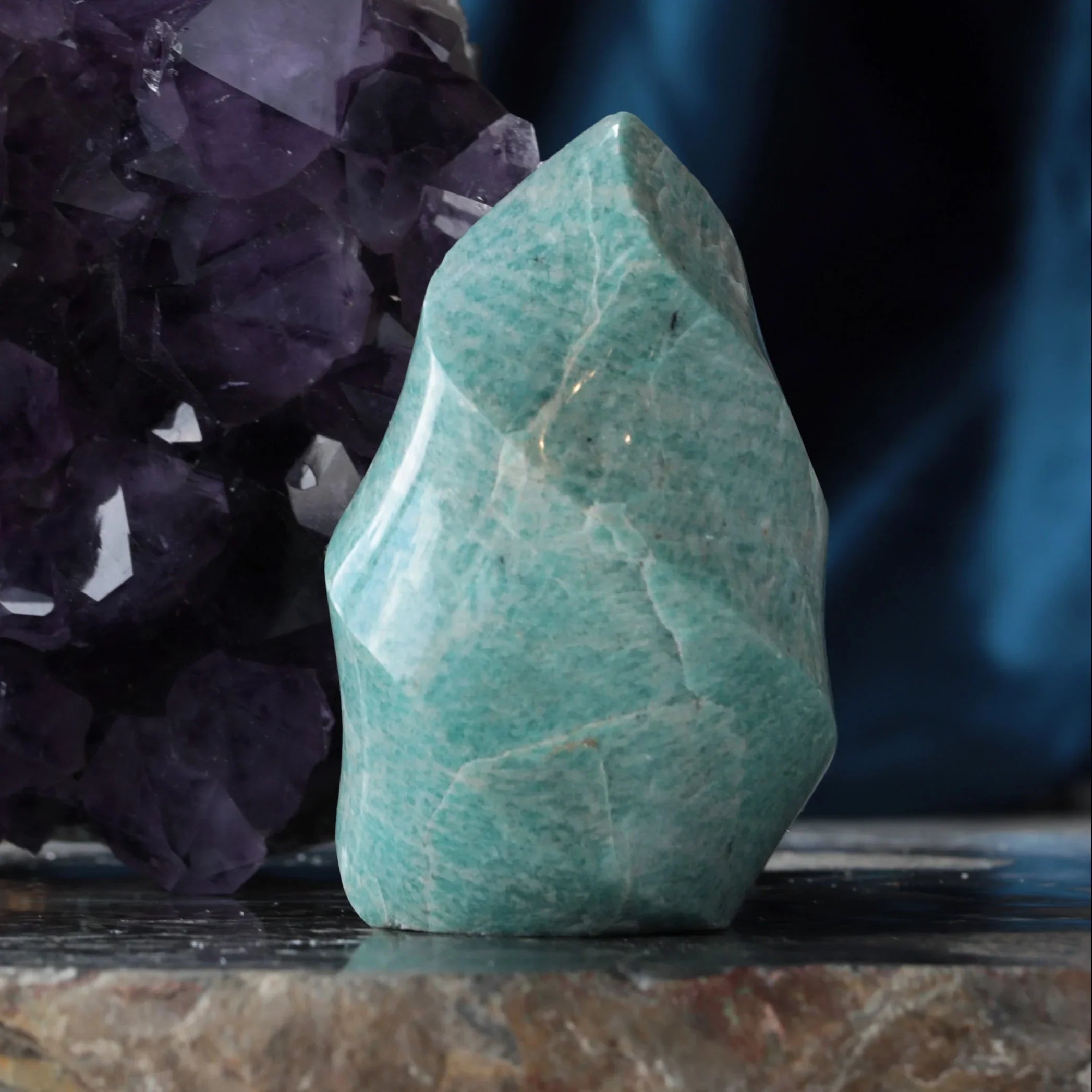 Amazonite Flame Shape