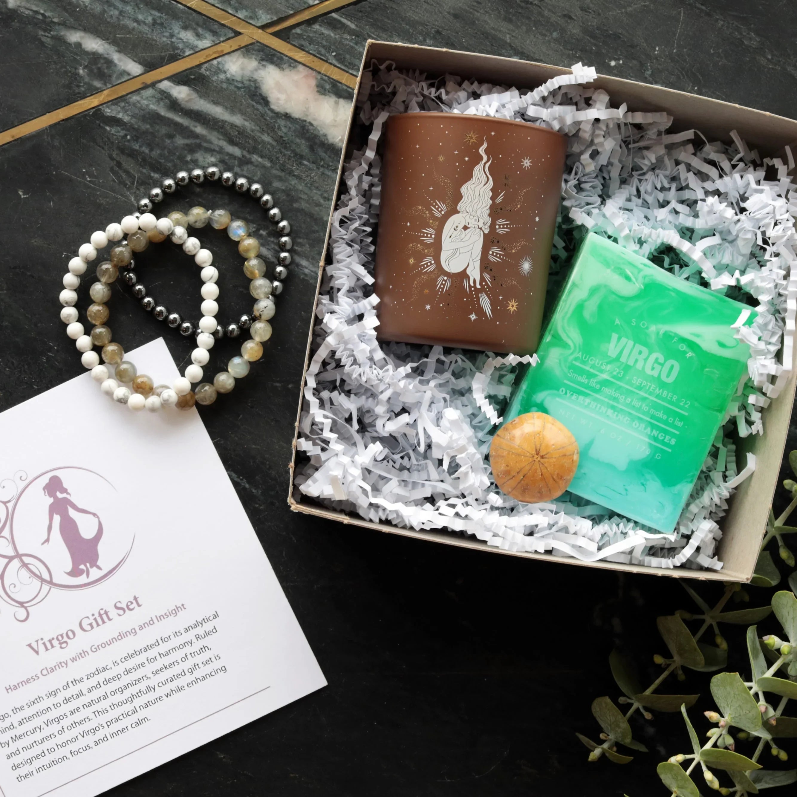 Virgo Sun Sign Zodiac Gift Set Bundle