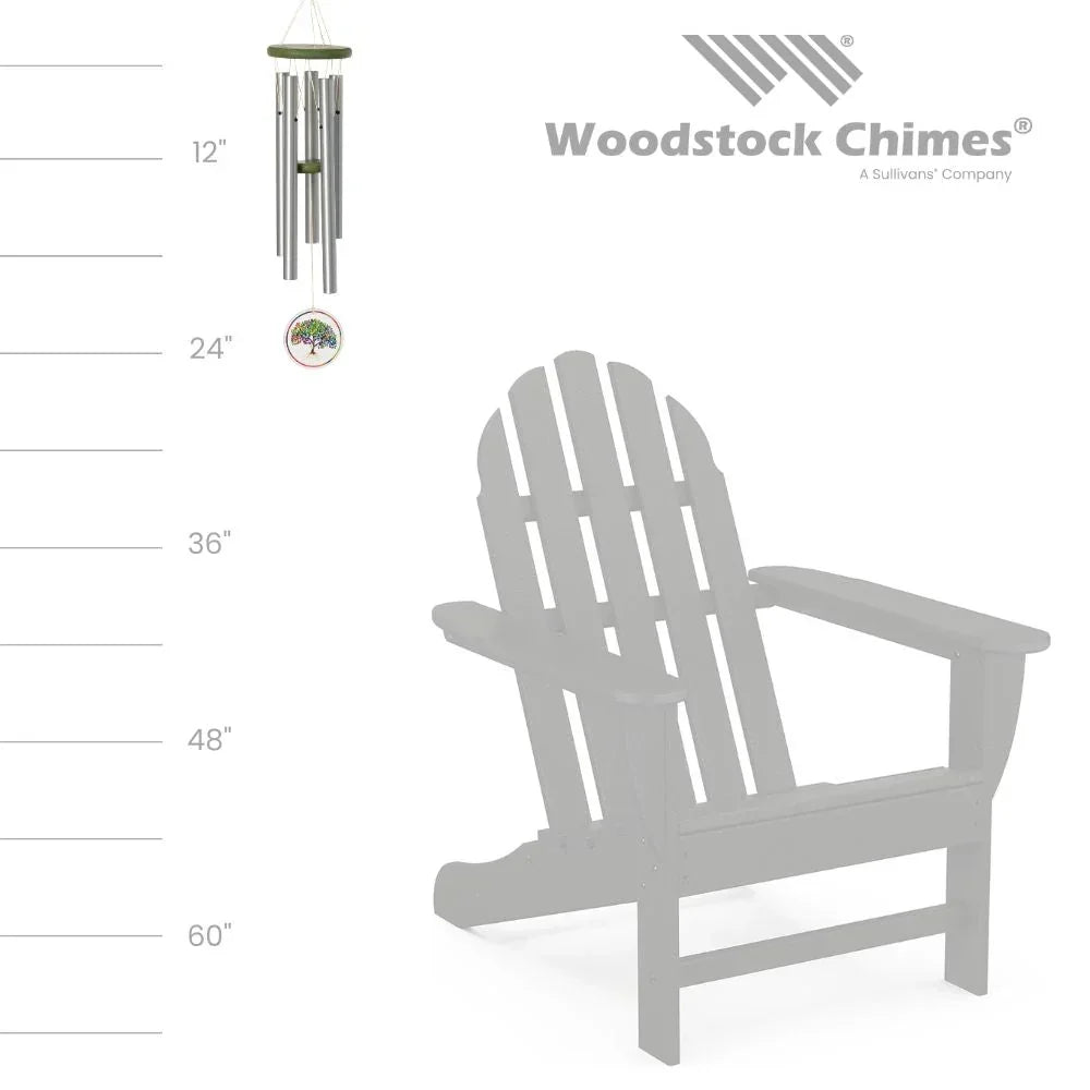 Rainbow Tree of Life Chime Height