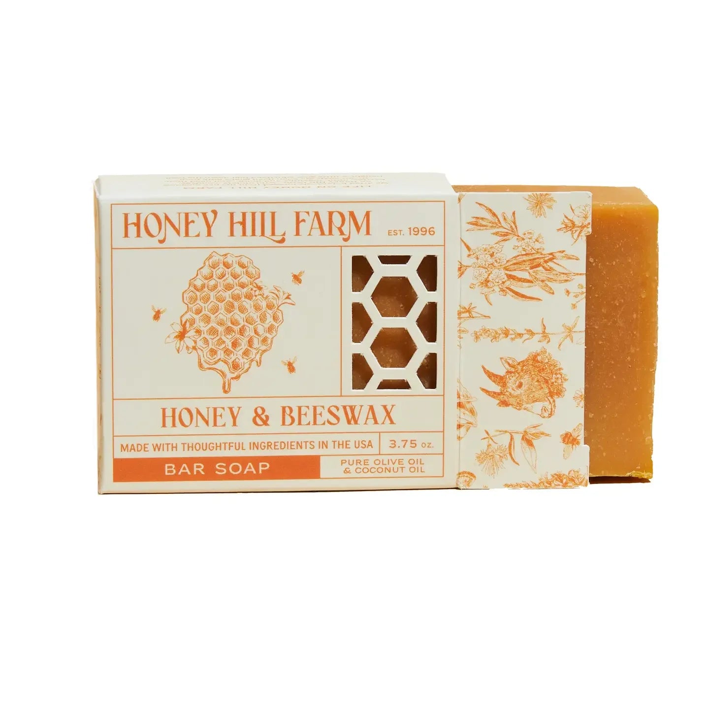 Honey & Beeswax Bar Soap, 3.75oz