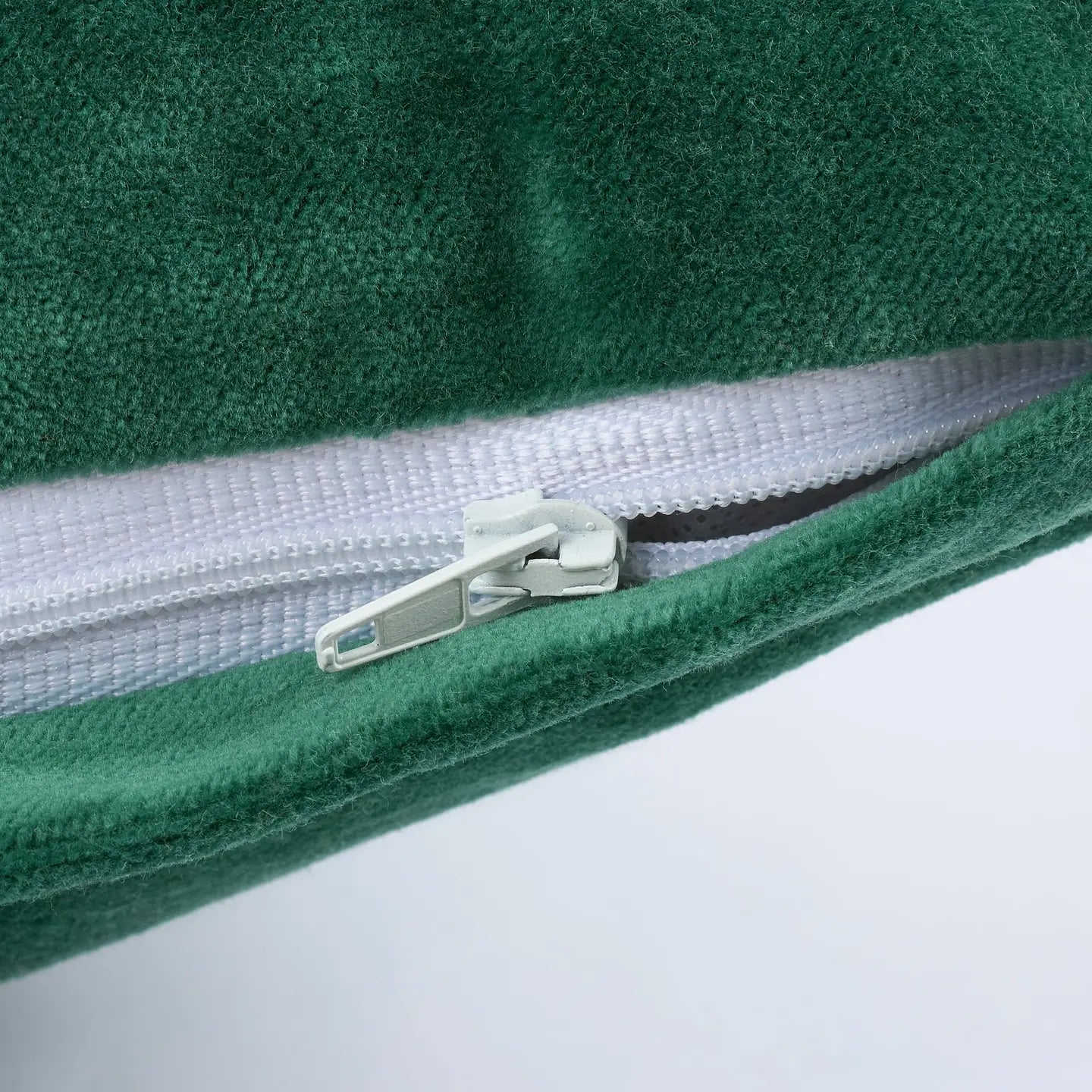 Emerald Moon and Stars Pillow Zipper Display