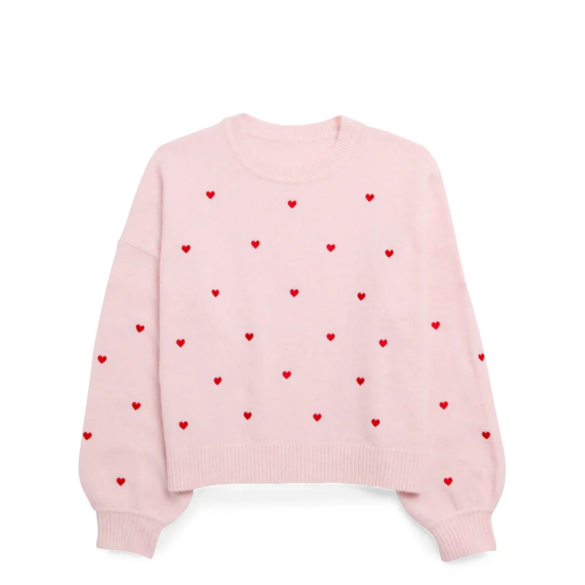 Blush Hearts Sweater