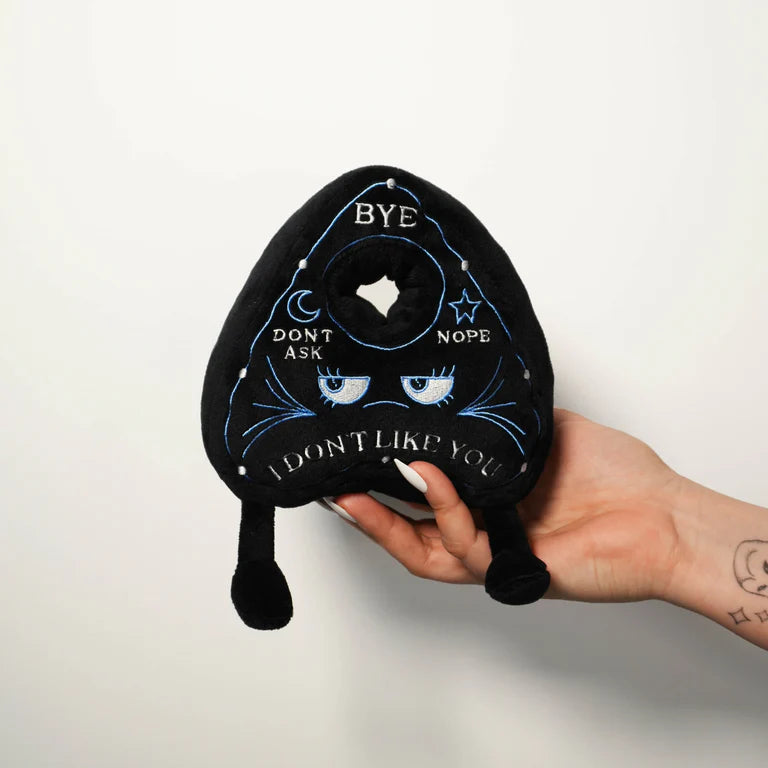 "I Don't Like You" Planchette Plush on Hand