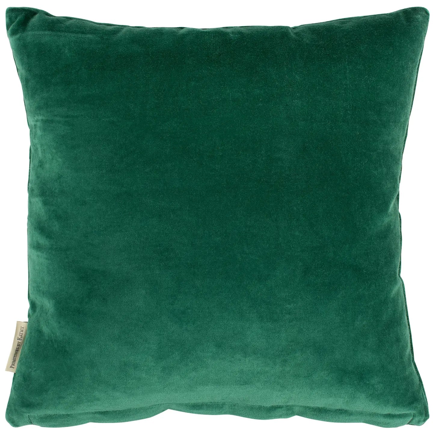 Emerald Moon and Stars Pillow Back