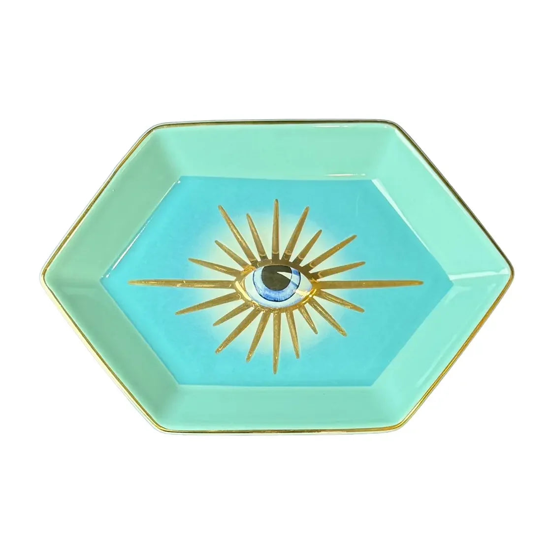 Evil Eye Trinket Dish, Blue