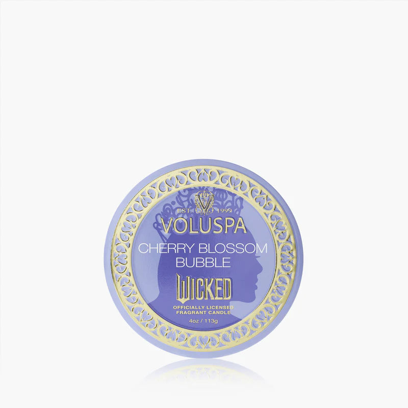 Wicked's Glinda Cherry Blossom Bubble Mini Tin Candle
