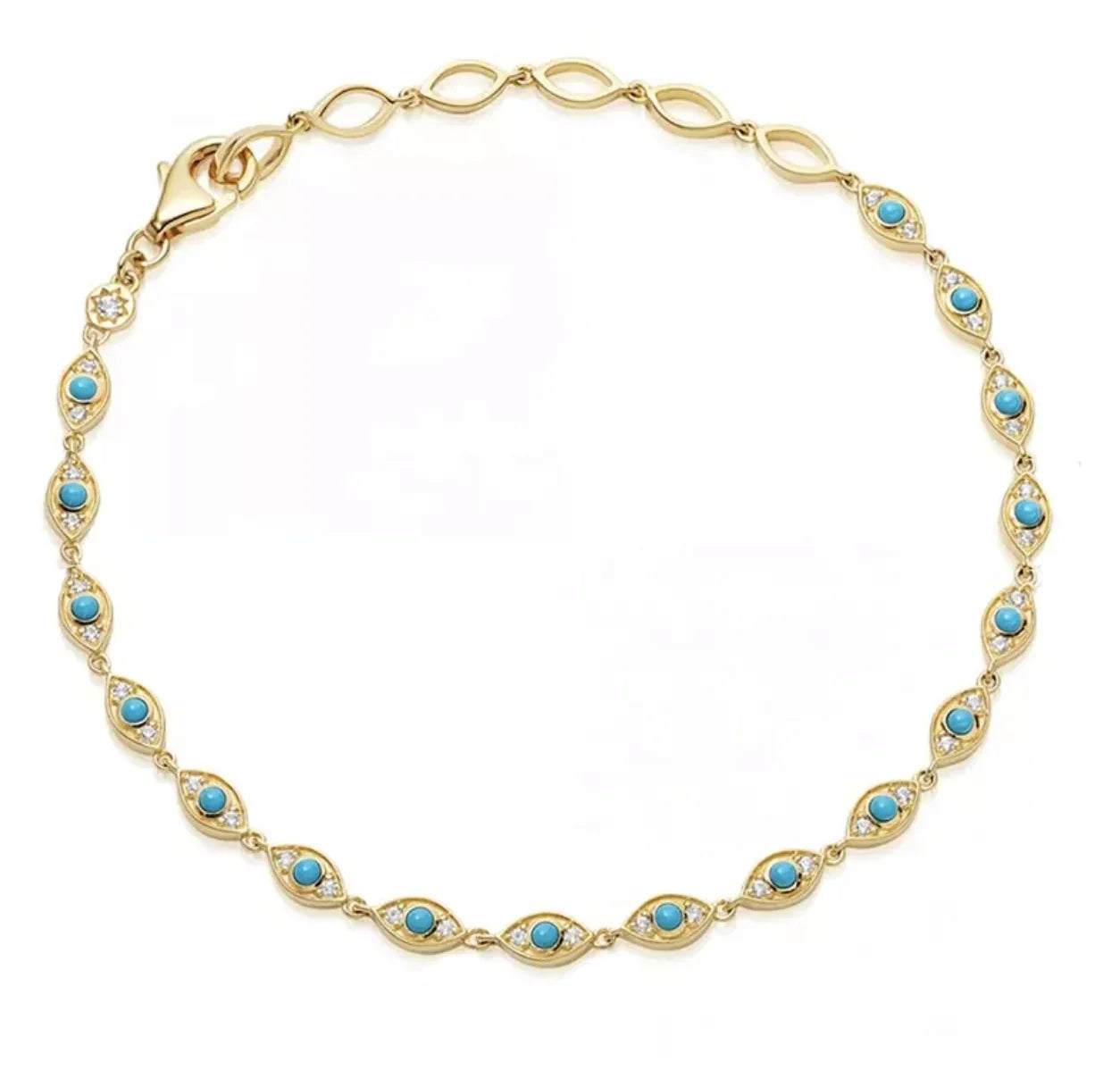 Giselle Eye Turquoise Bracelet
