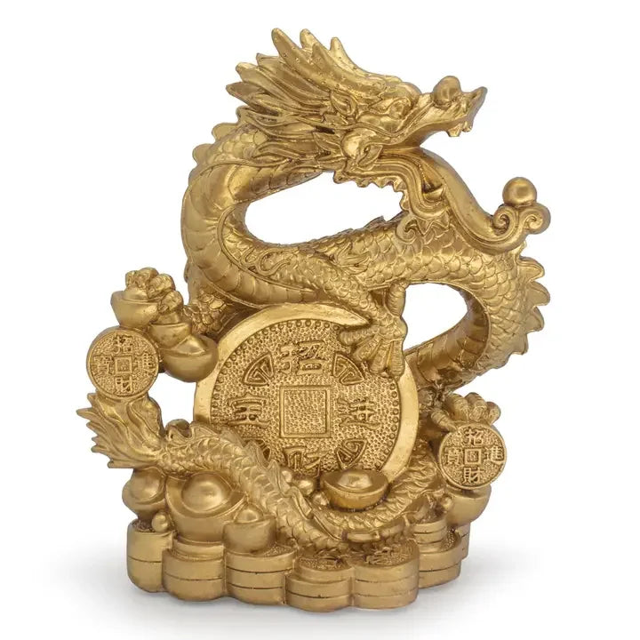 dragon with gold coins