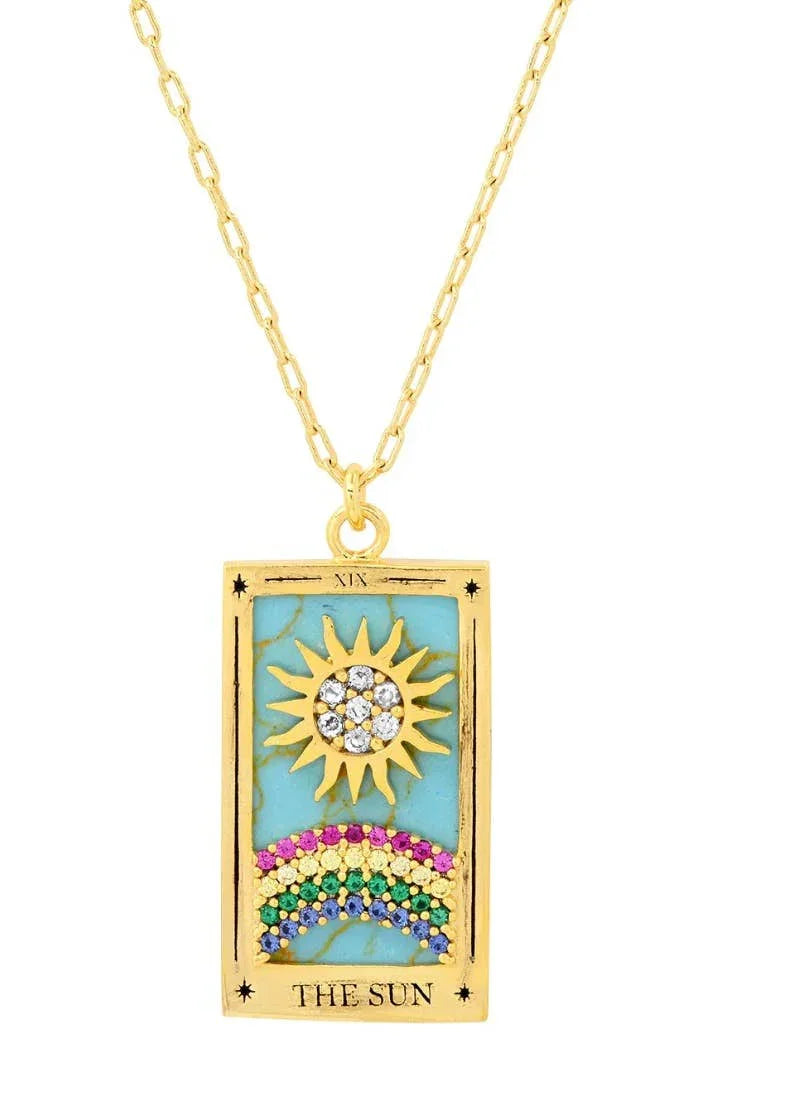 The Sun Tarot Card Necklace