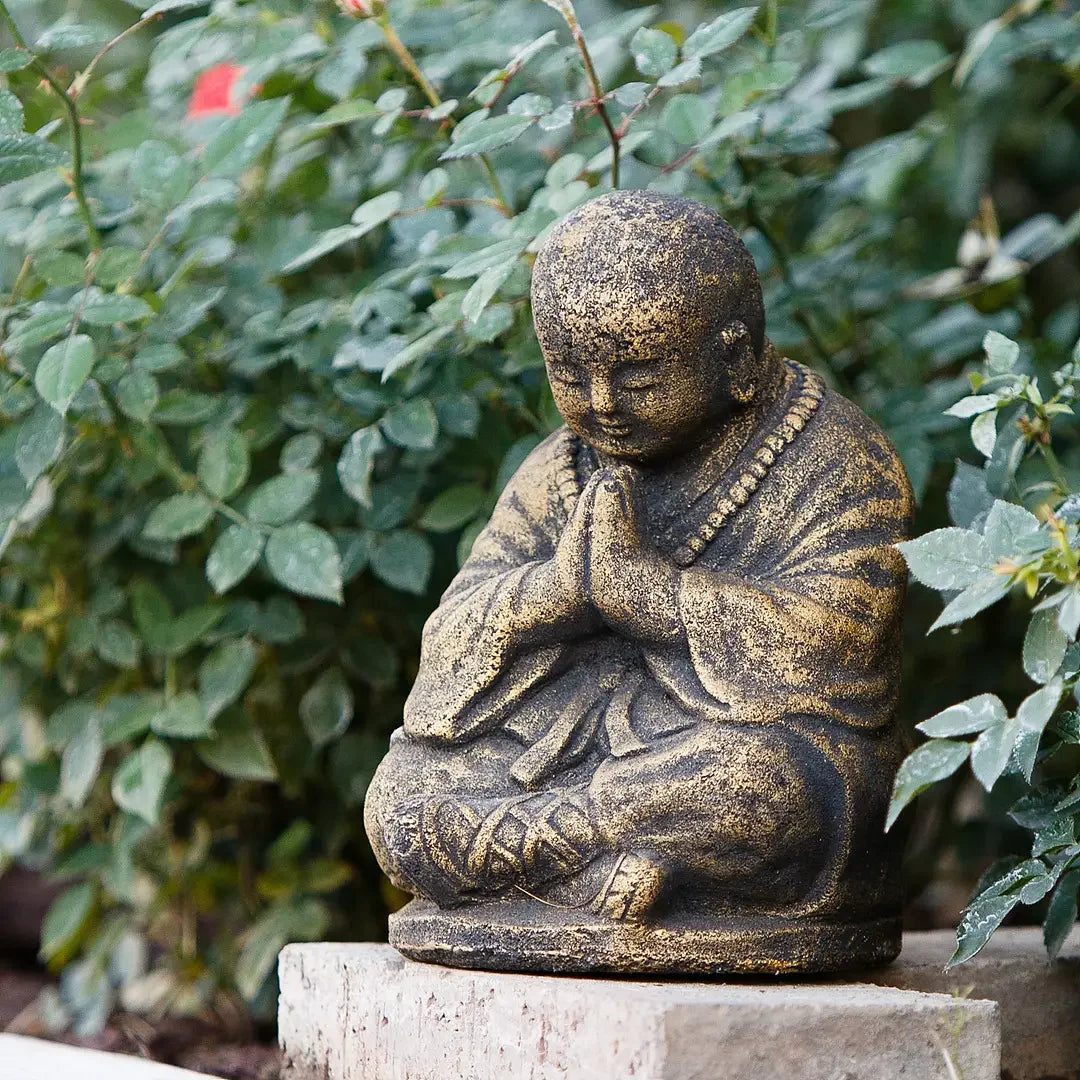 Peaceful Praying Shaolin Monk