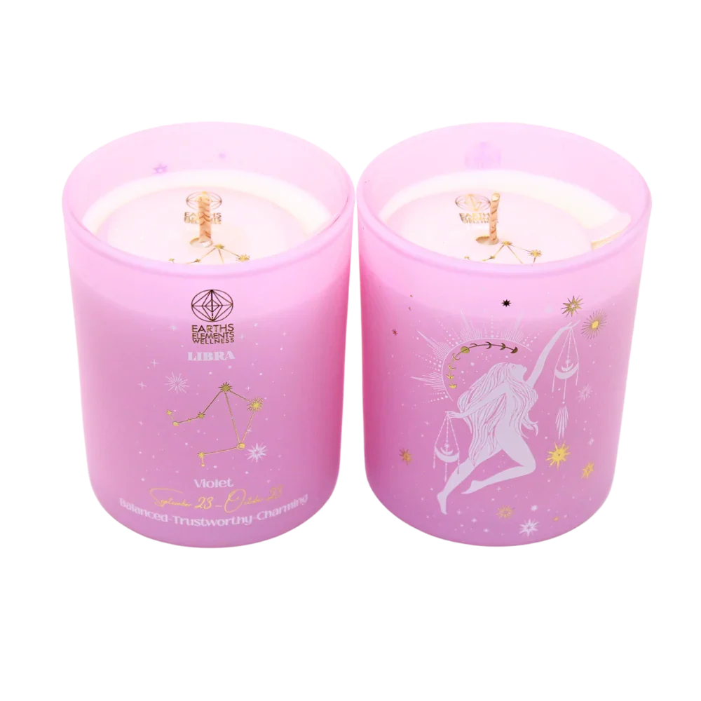 Libra Sun Sign Zodiac Candle