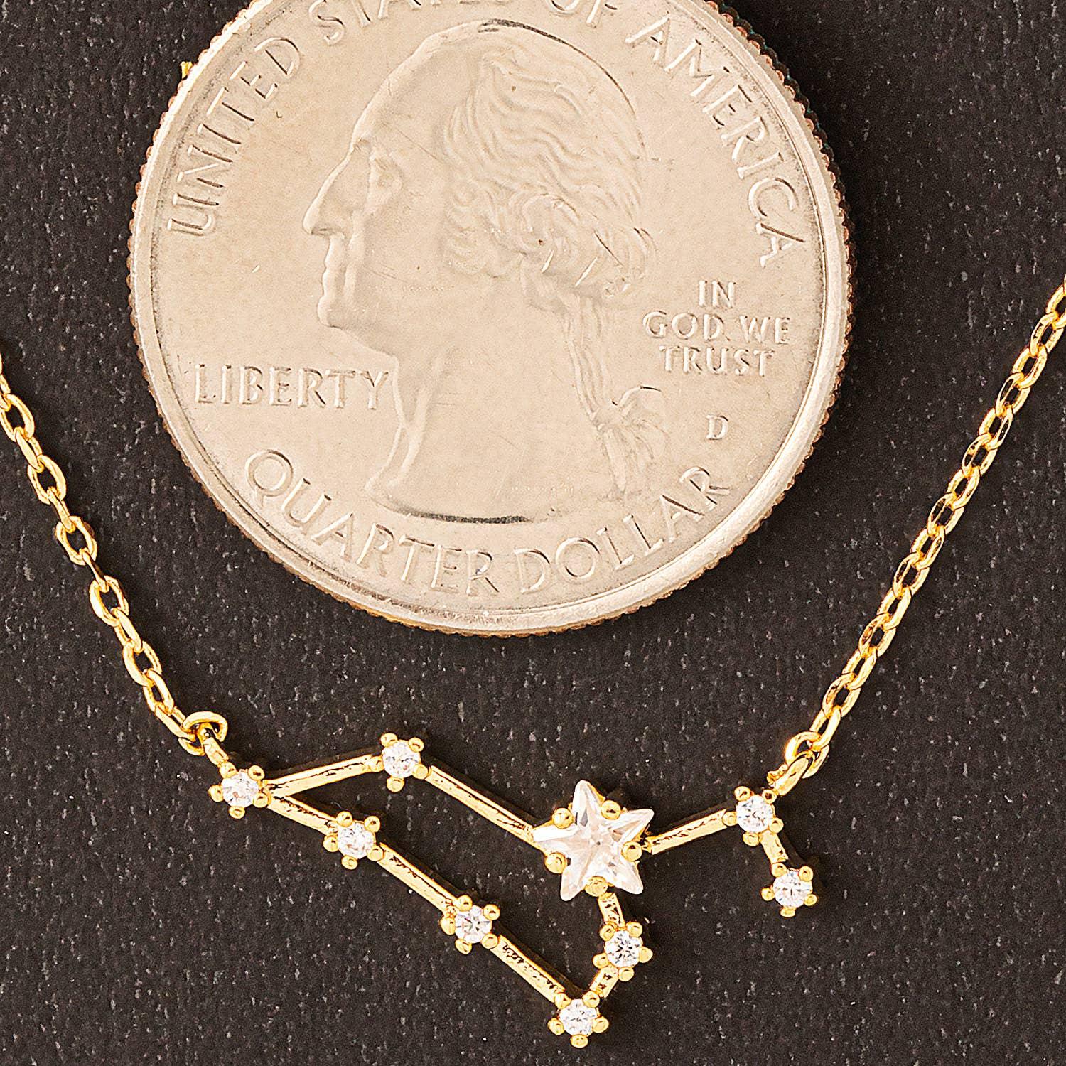Leo Constellation Necklace Upclose