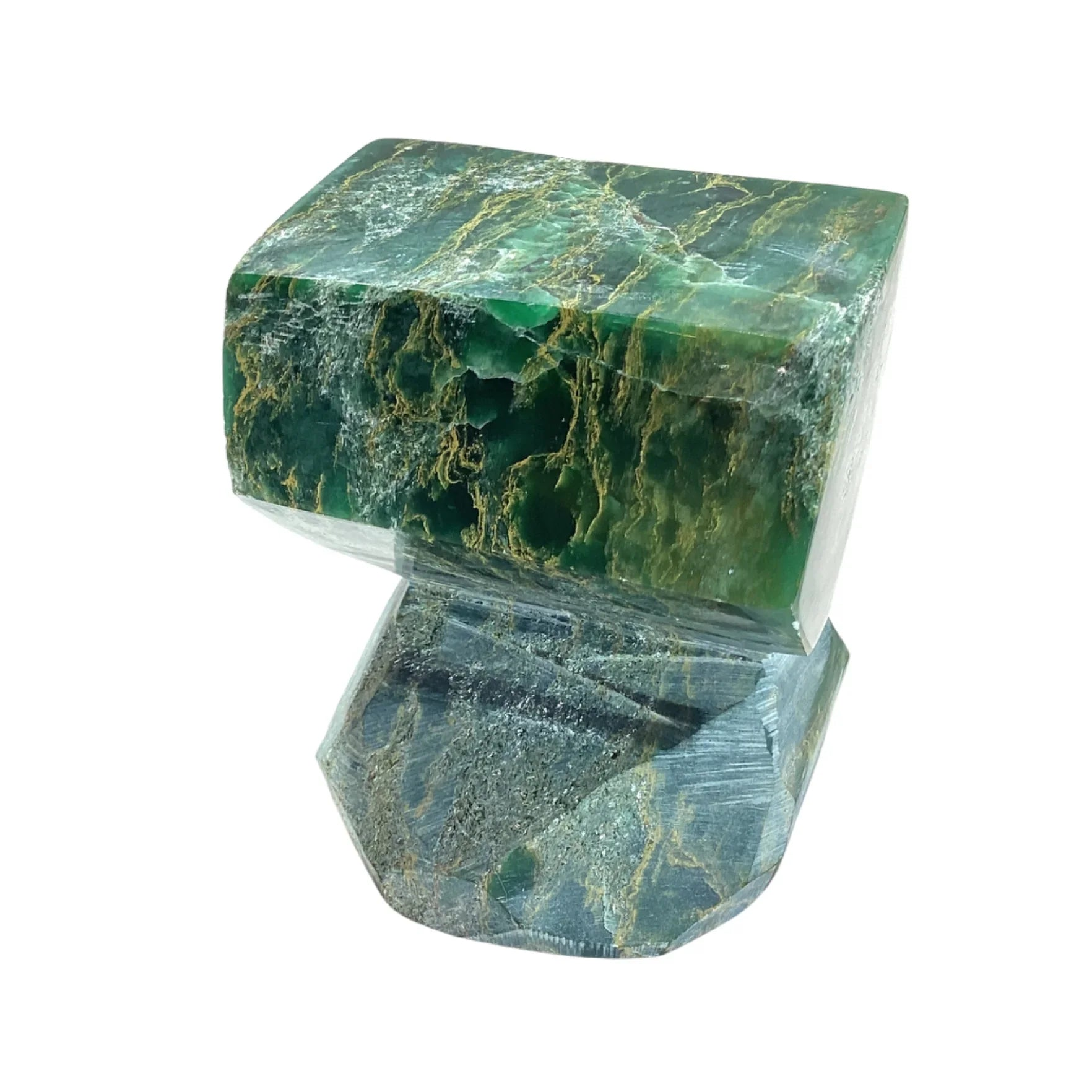Emerald in Fuchsite Rock Matrix Specimen Polished