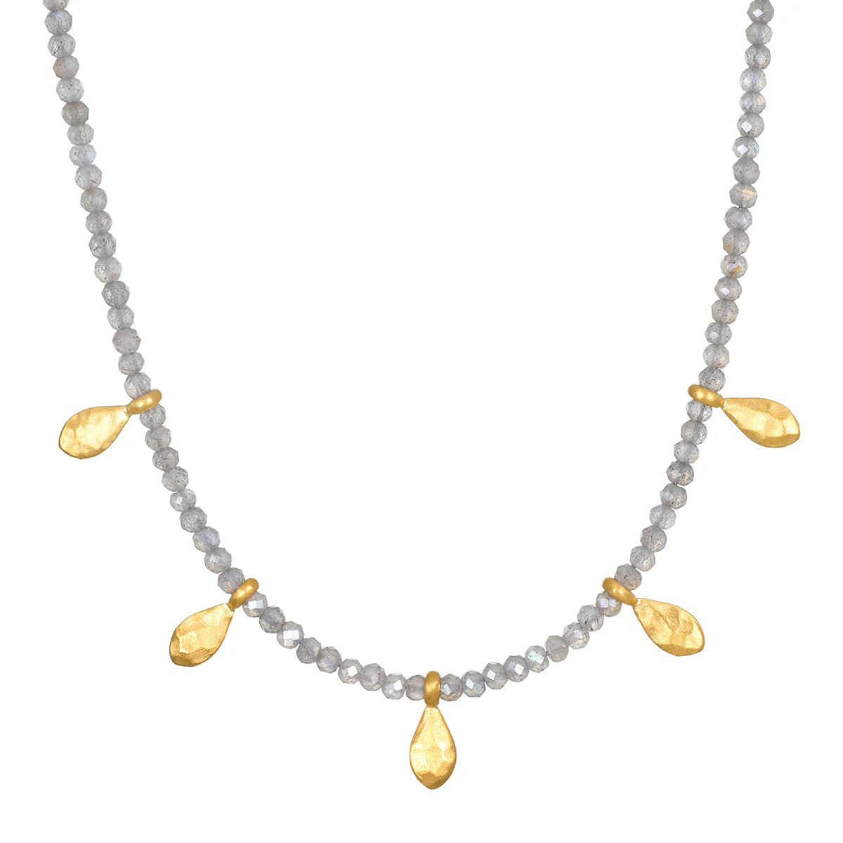 Labradorite Inspired Beginnings Beaded Necklace