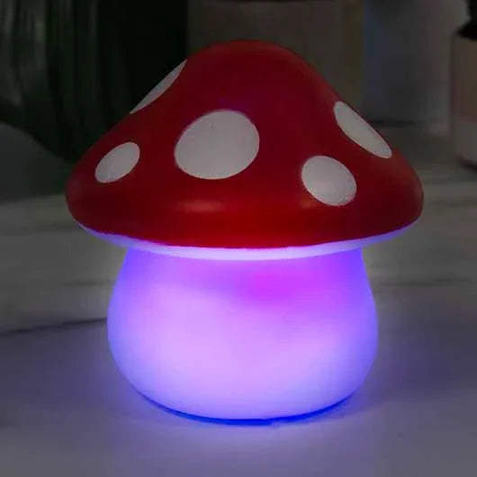 Mushroom Lamp Lit