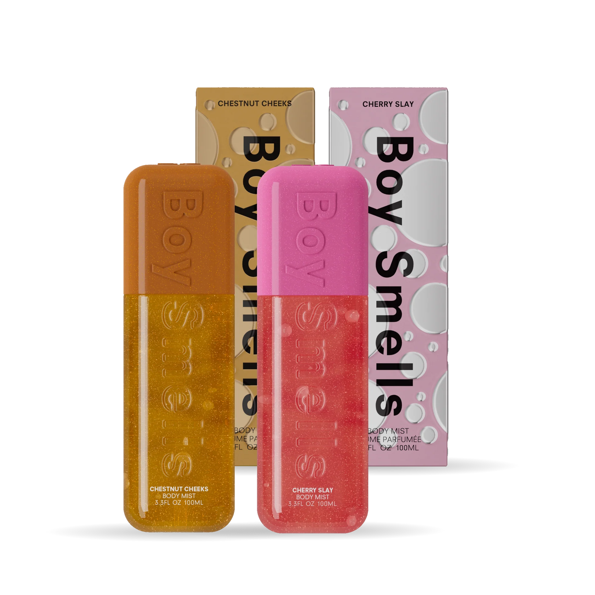 Cherry Slay and Chestnut Cheeks Glitter Perfume Spray