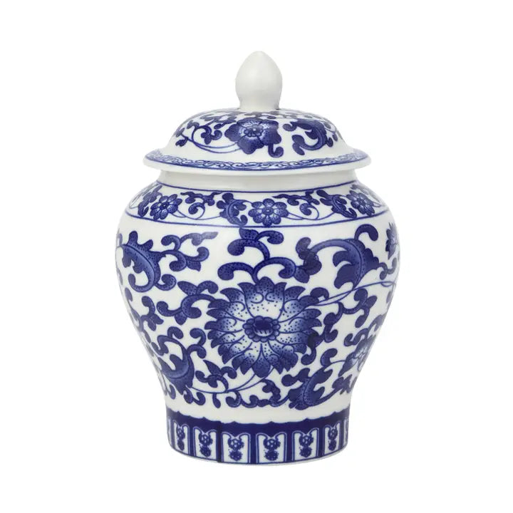 Blue & White Floral Tea Canister