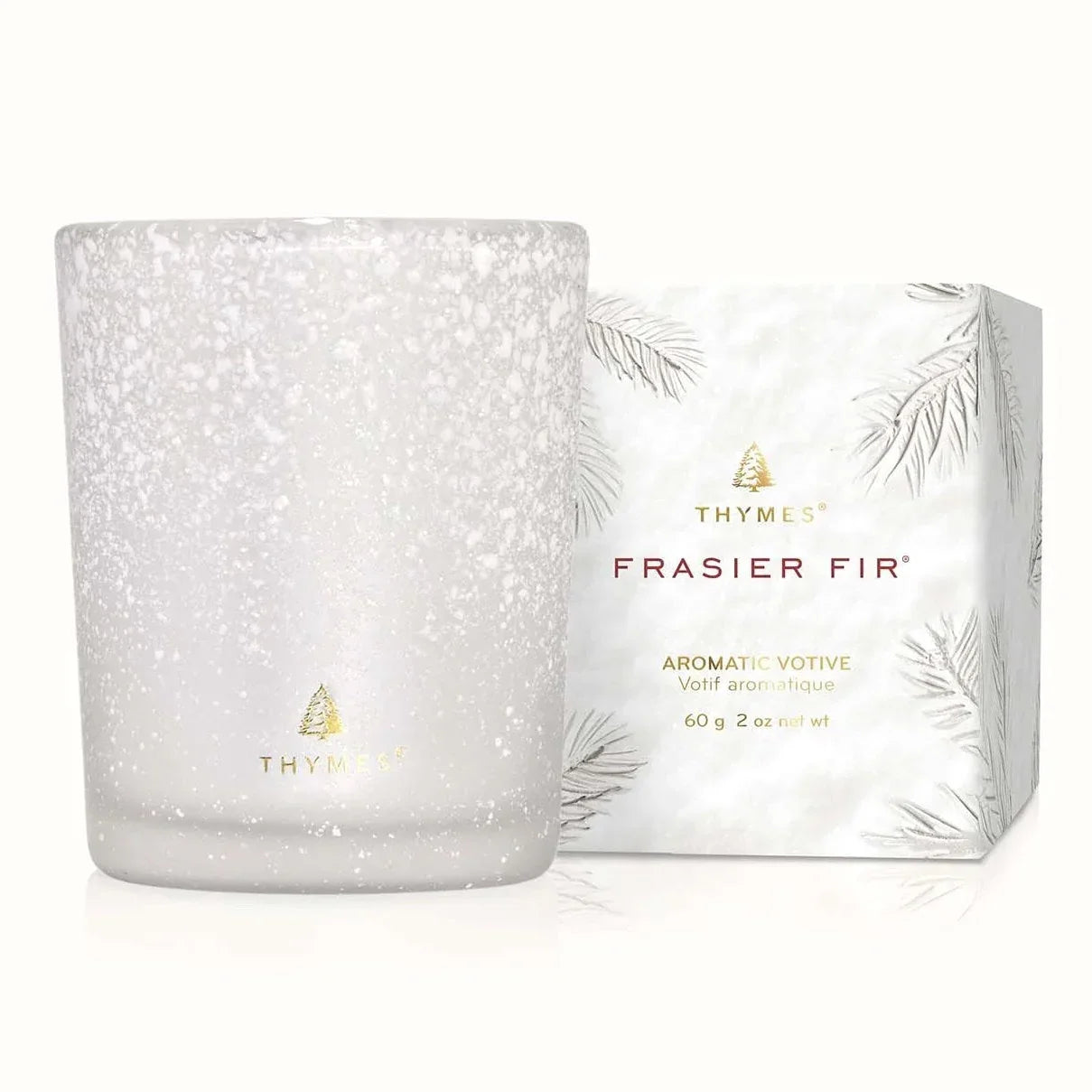 Frasier Fir Flocked Votive Candle