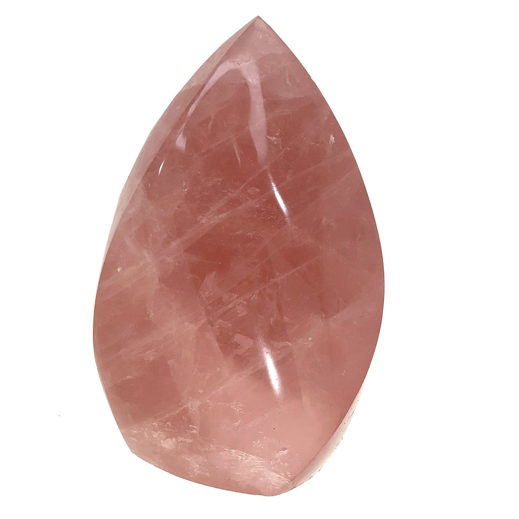 Rose Quartz Polished Flame Shaped Crystal