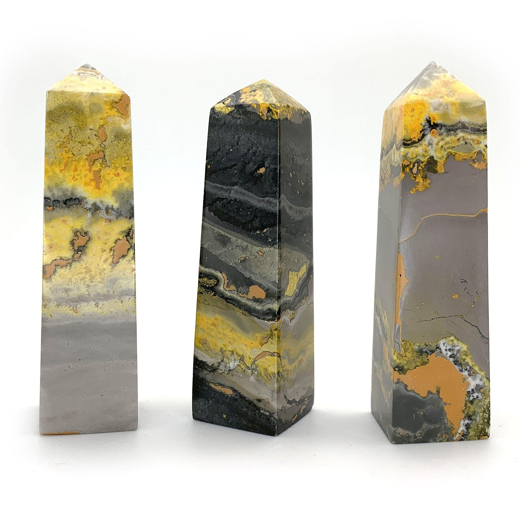 Jasper Bumble Bee Polished Obelisk