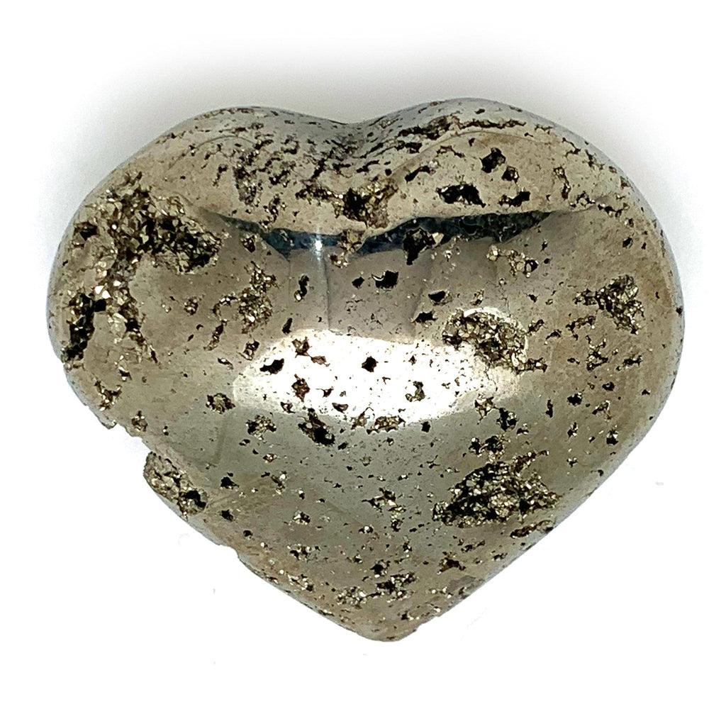 Pyrite Heart for abundance, inner light, self worth