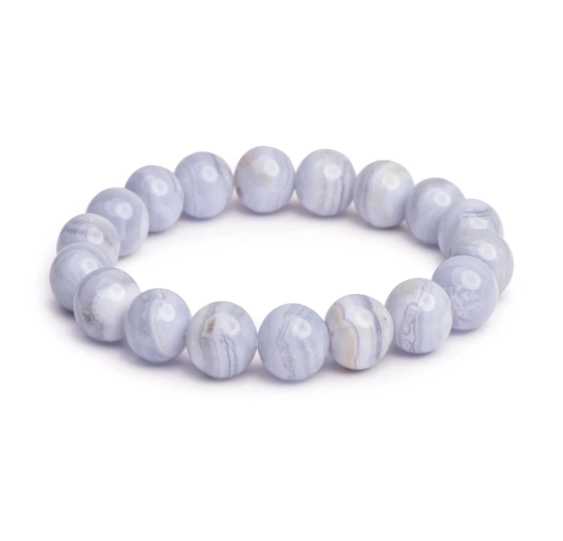 Blue Lace Agate Chunky Bracelet
