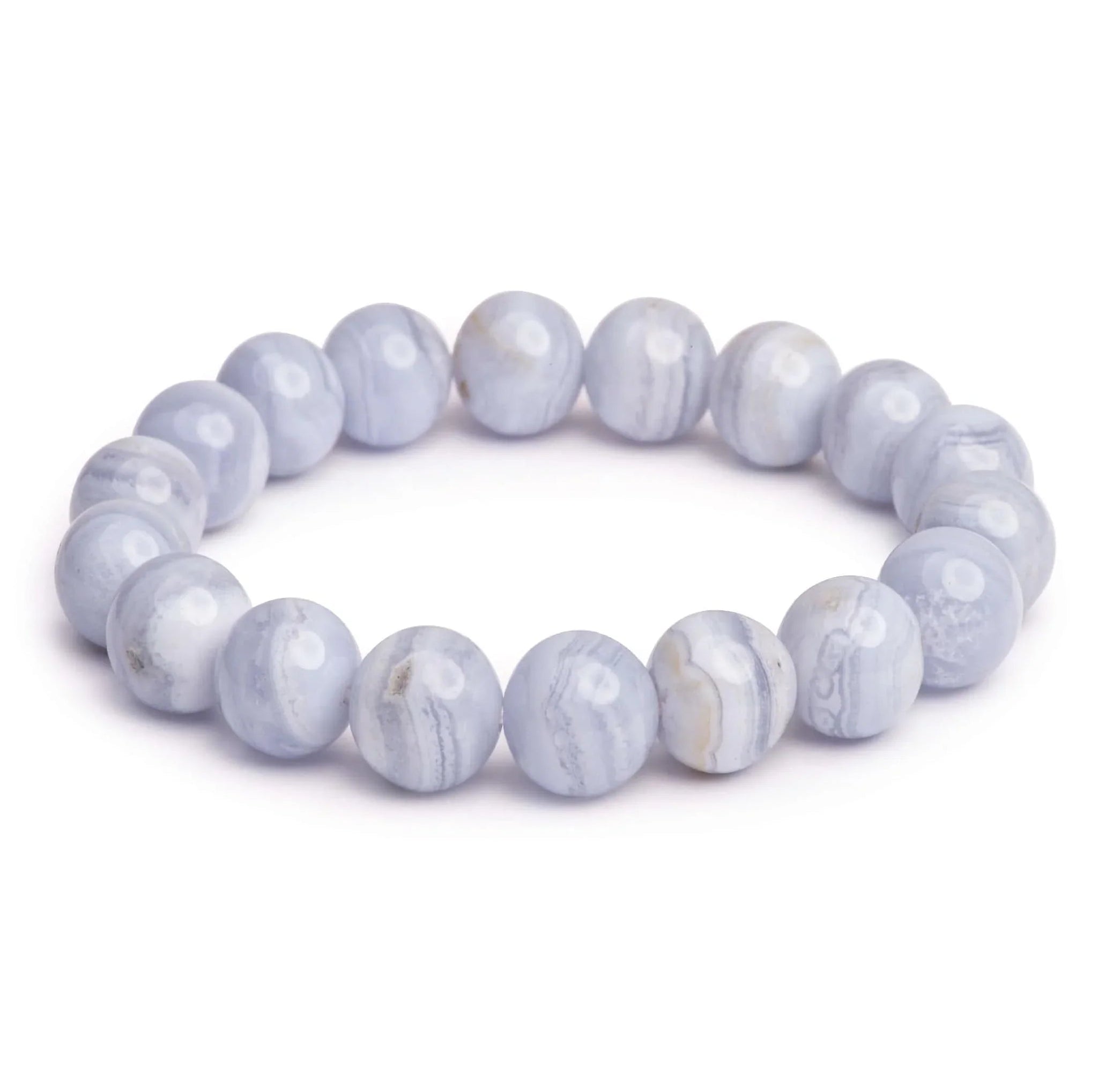 Blue Lace Agate Chunky Bracelet