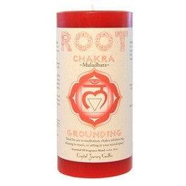 Root Chakra Pillar Candles - Body Mind & Soul
