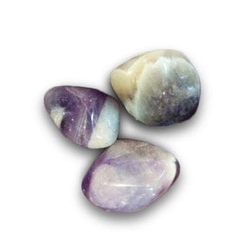 Amethyst Chevron for cleansing the aura, intuitive vision Tumbled