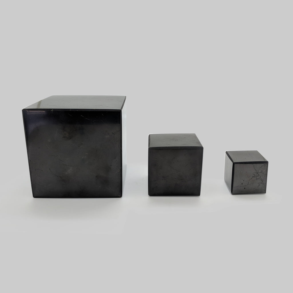 Shungite Cube 3 Sizes -Body Mind & Soul