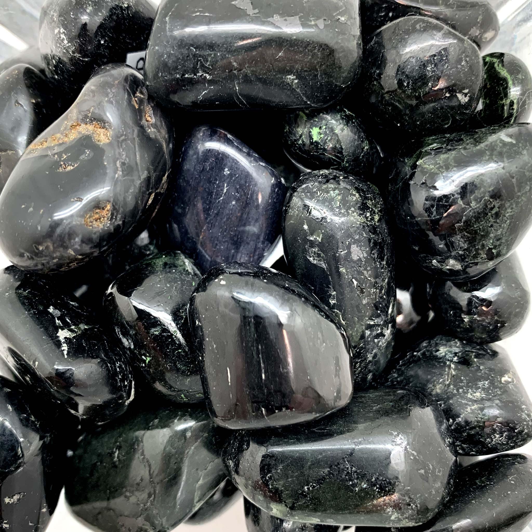 Diopside Black Tumbled Stone