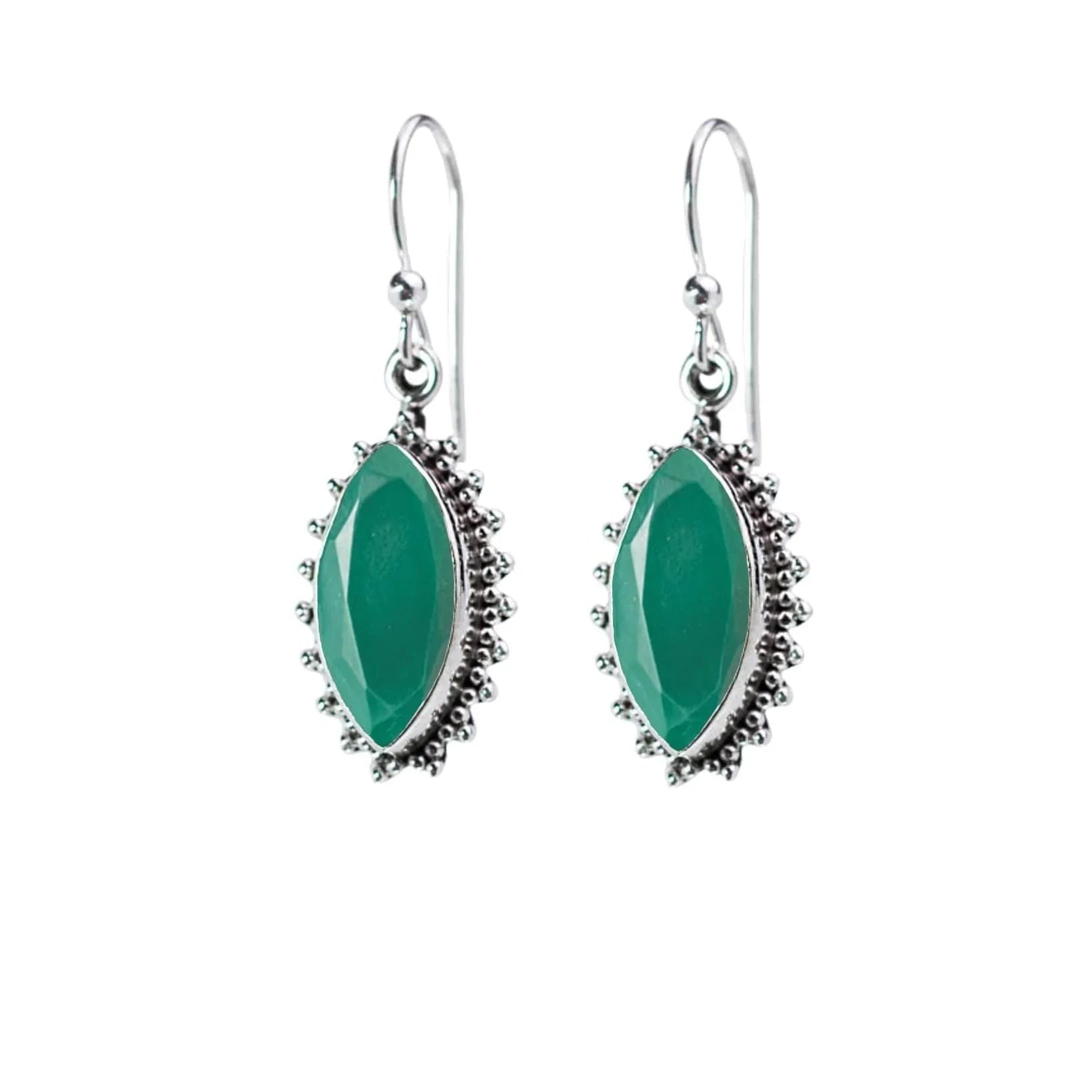 Aventurine Lucky Oval Earrings