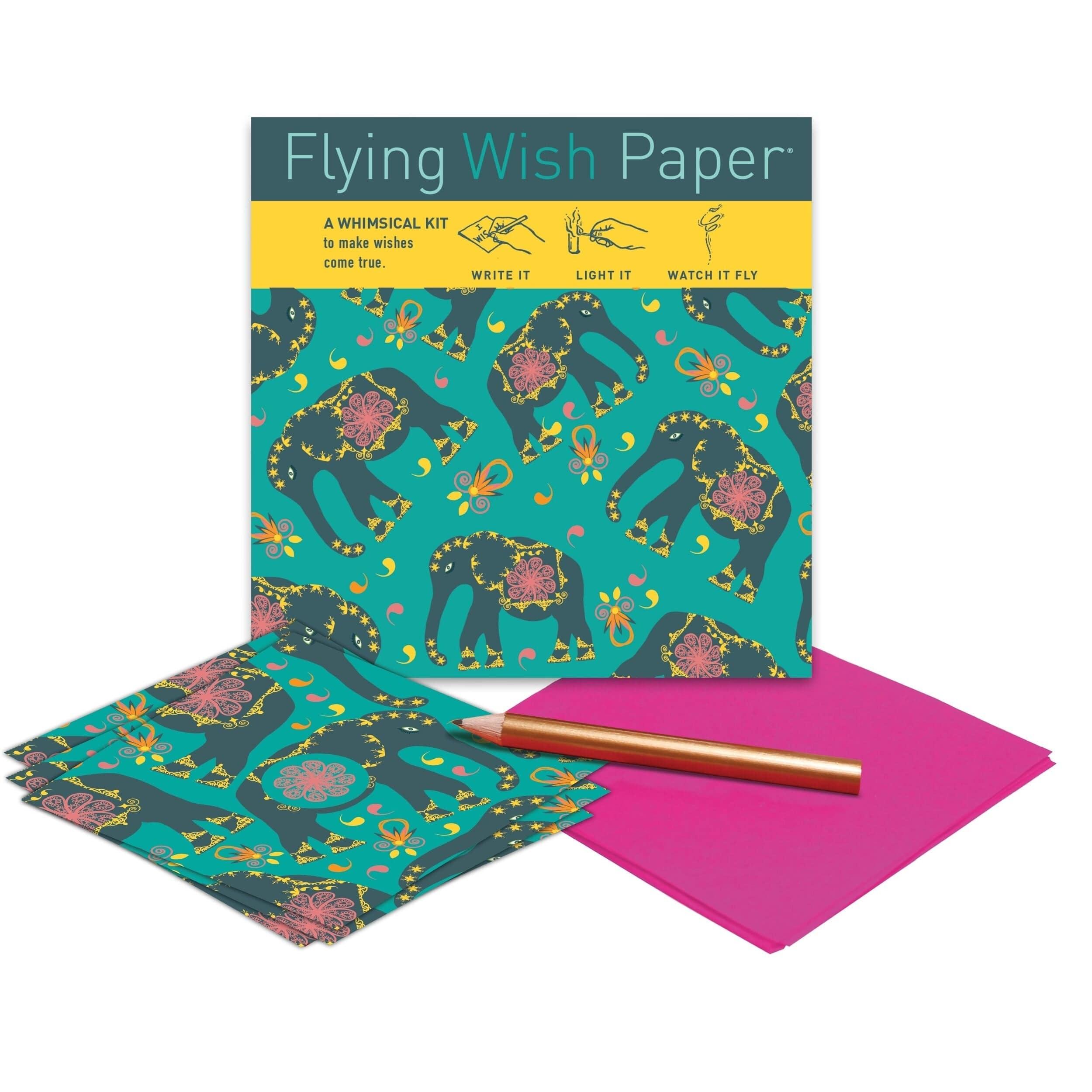 Mini Flying Wish Paper in Elephant Luck