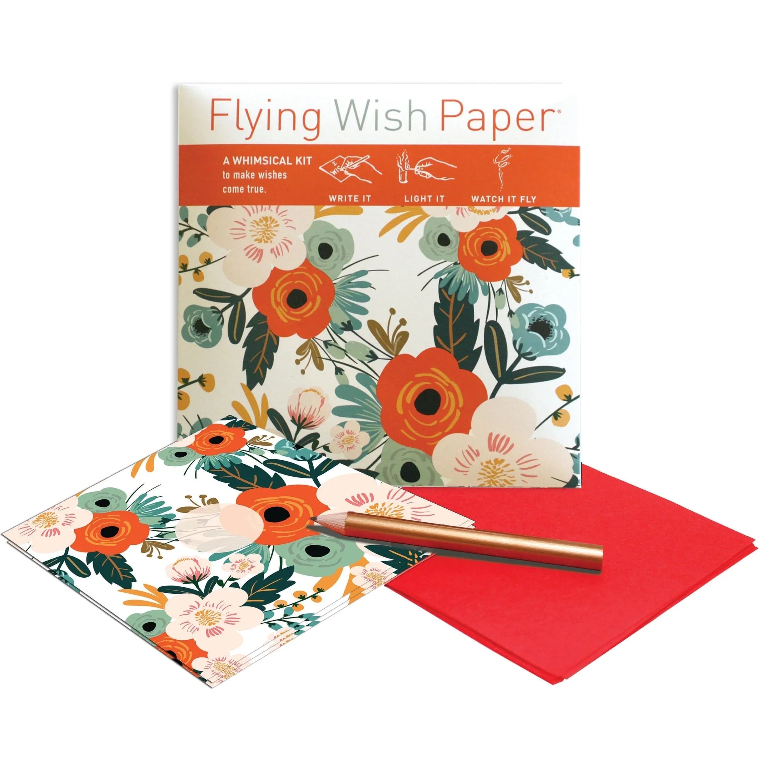 Mini Flying Wish Paper in Orange Blossom