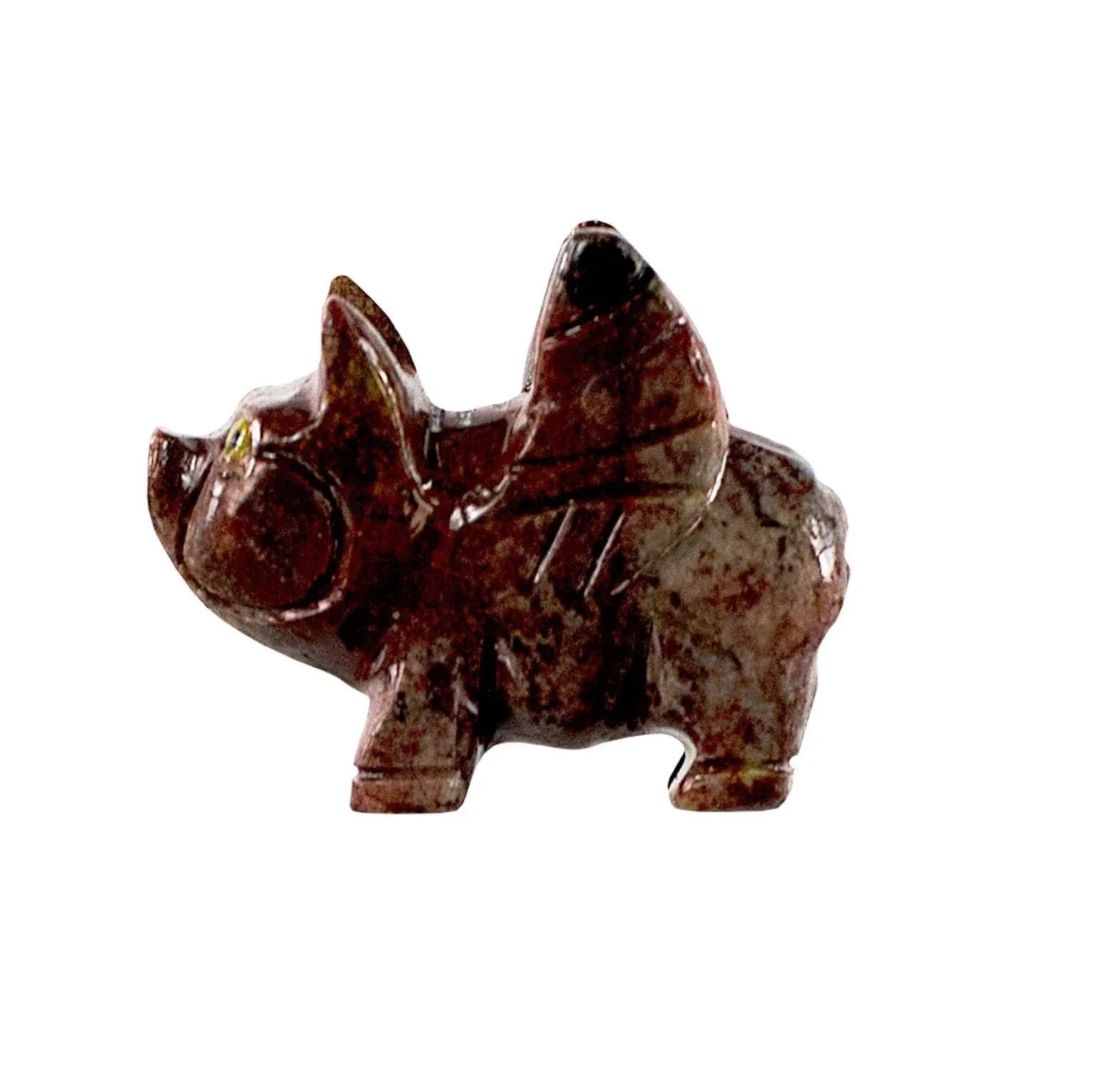 Dolomite Flying Pig Totem for strength & faith