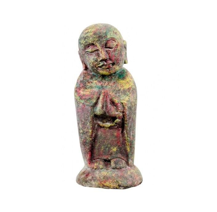Jizo Buddha Volcanic Stone Statue
