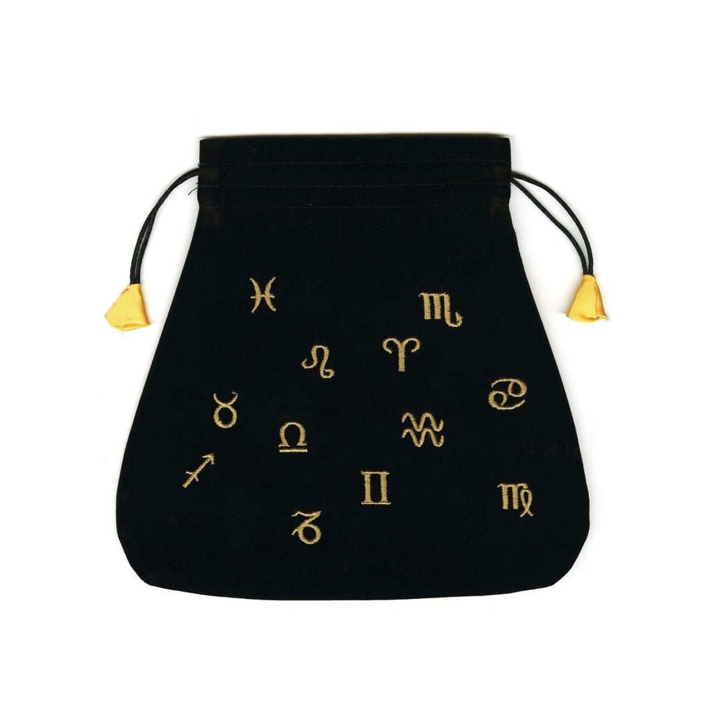 Astrological Black Velvet Bag