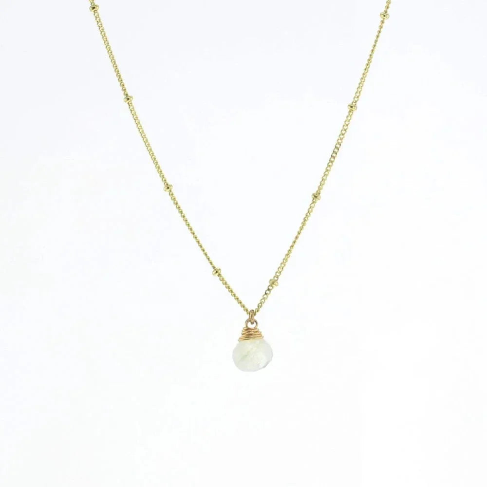Moonstone Trinket Stone Necklace