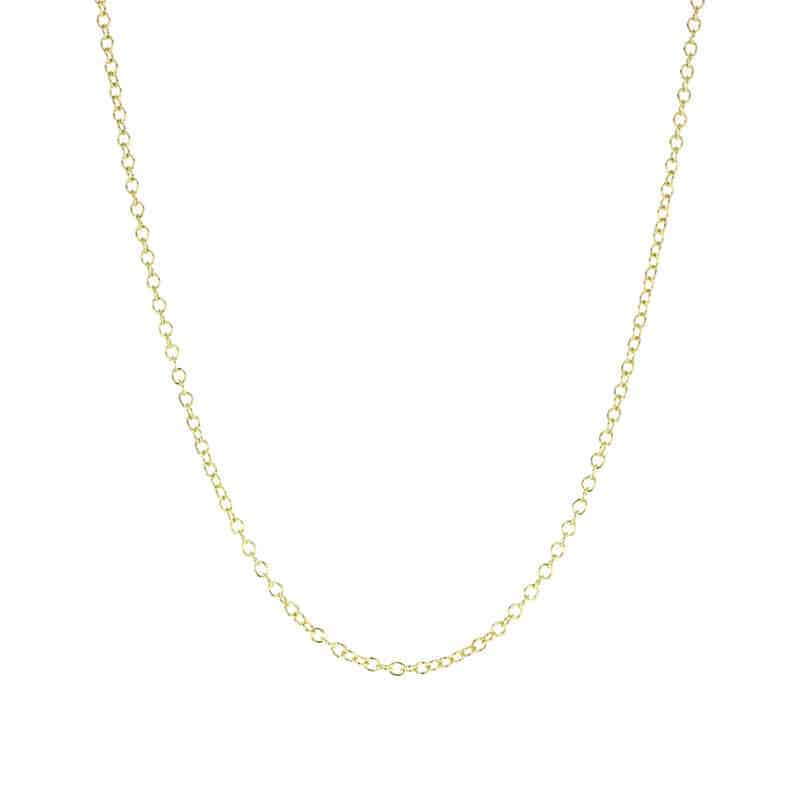 Chain Necklaces Cable Chain 16" Length Gold Vermeil