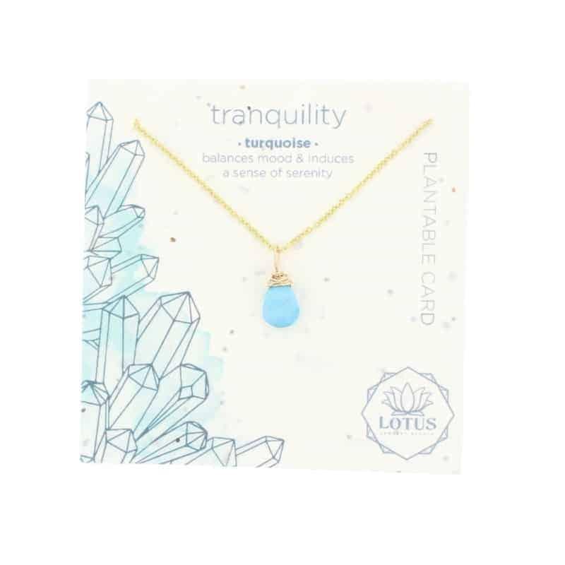 Gemstone Drop Necklaces Turquoise