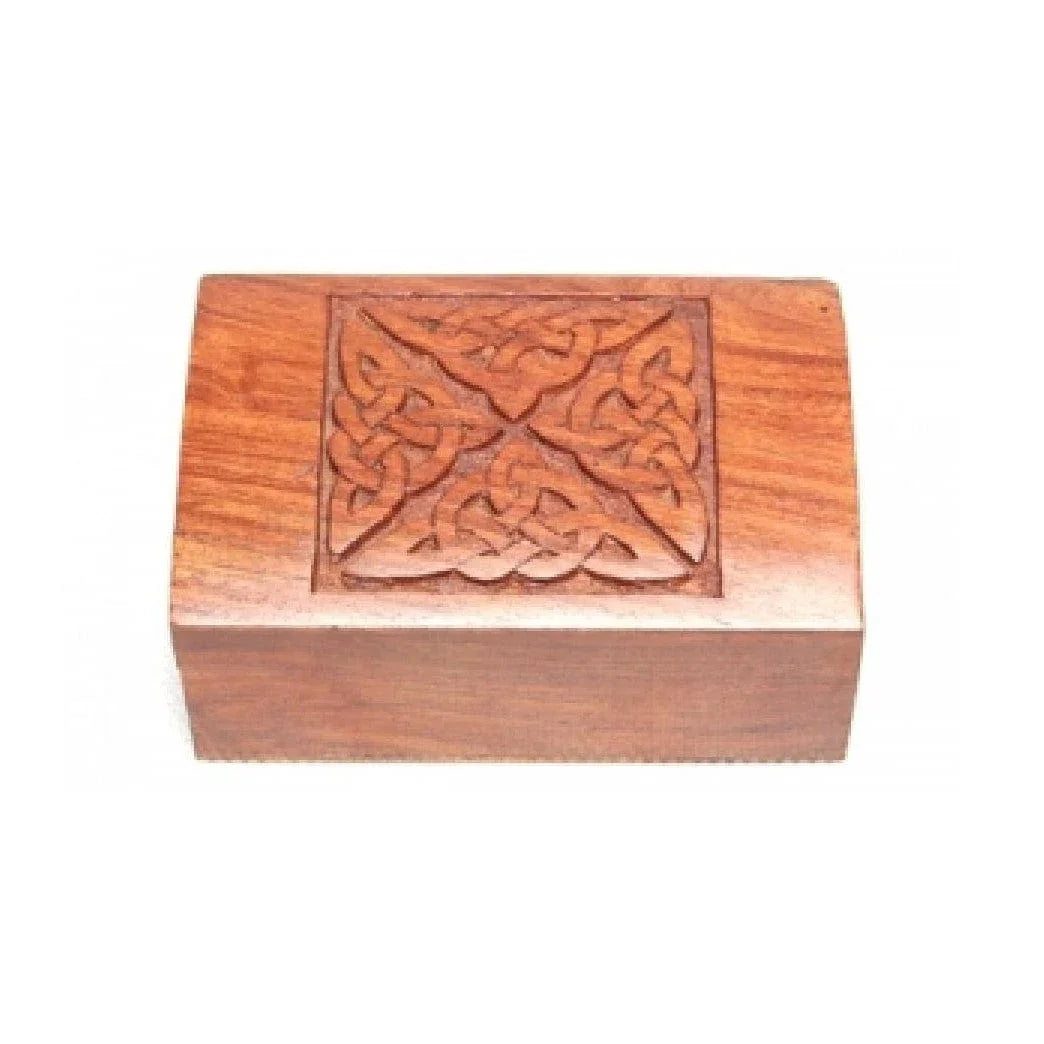 Celtic Carved Wooden Box