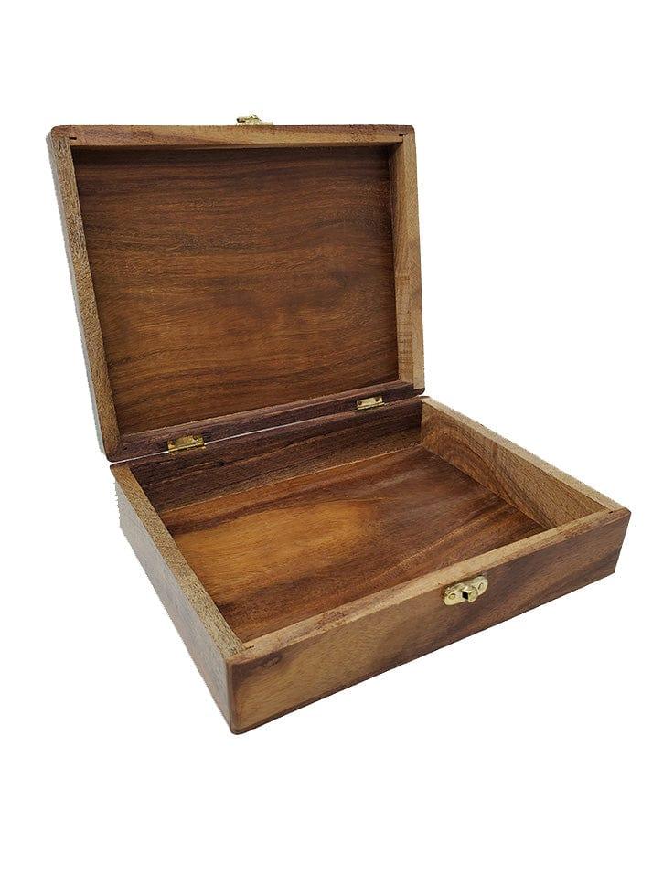 Floral Engraved Wooden Box