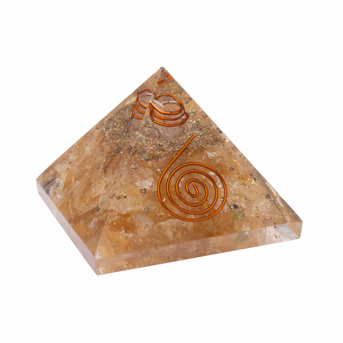 Citrine Orgonite Pyramid