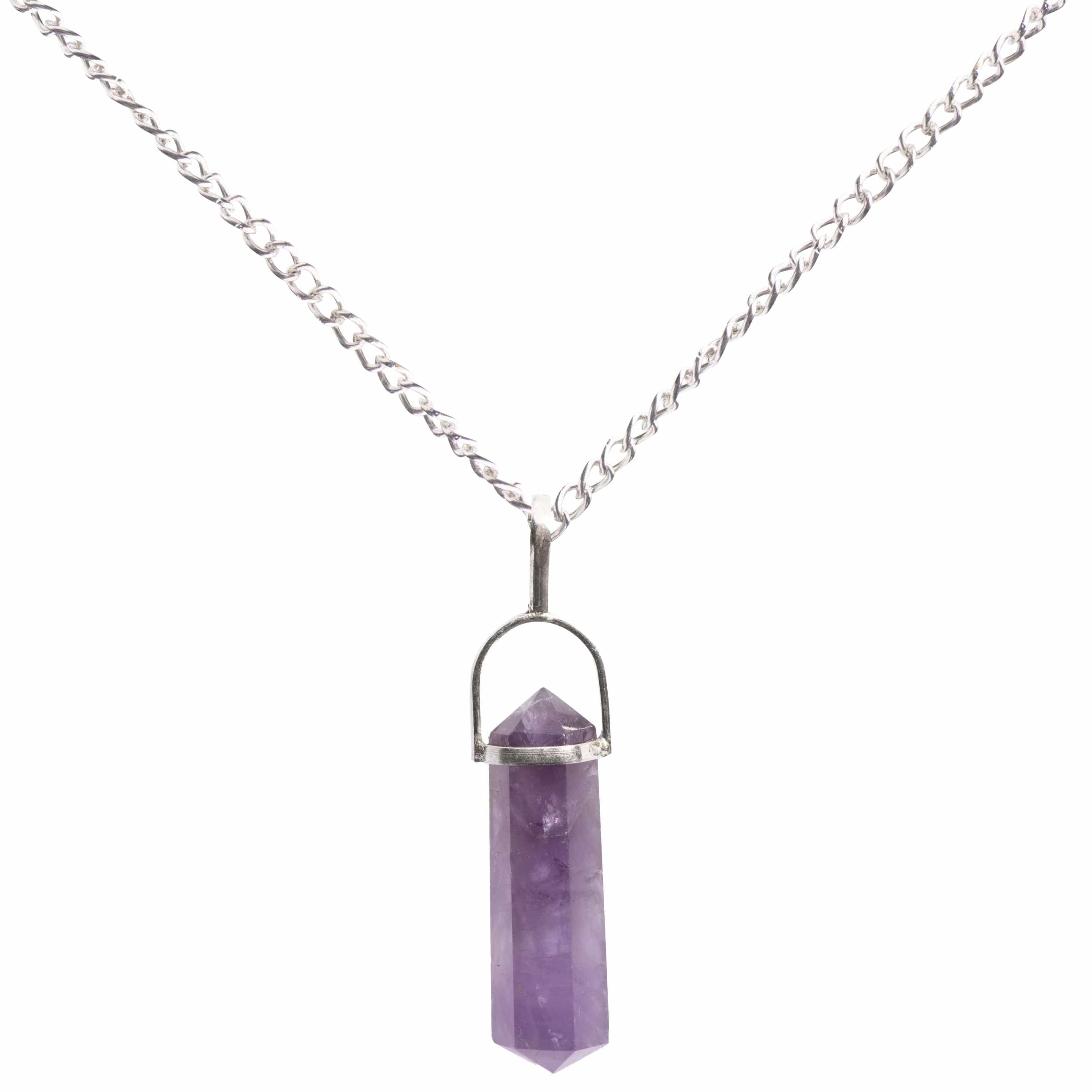 Amethyst Point Sterling Silver Pendant