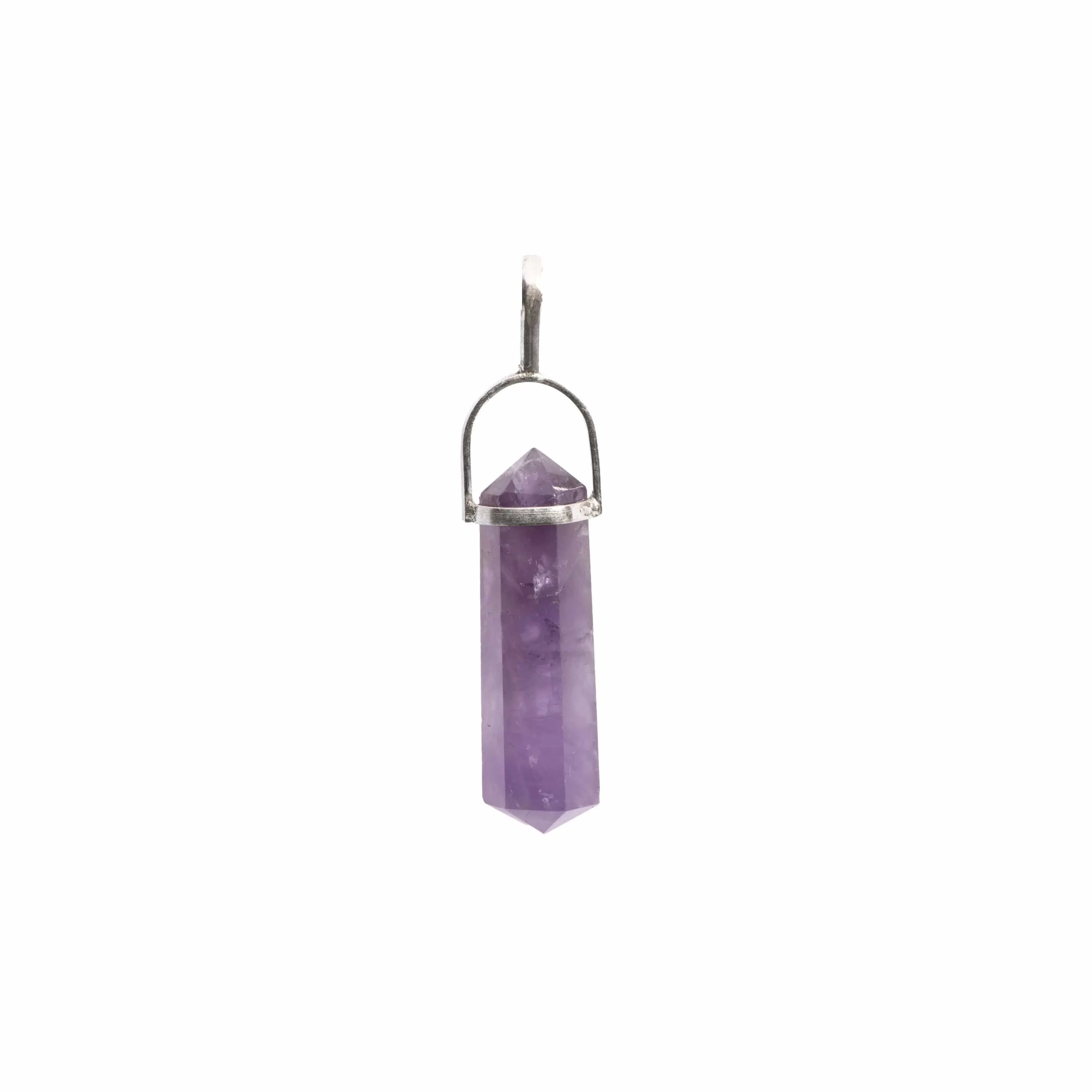 Amethyst Point Sterling Silver Pendant