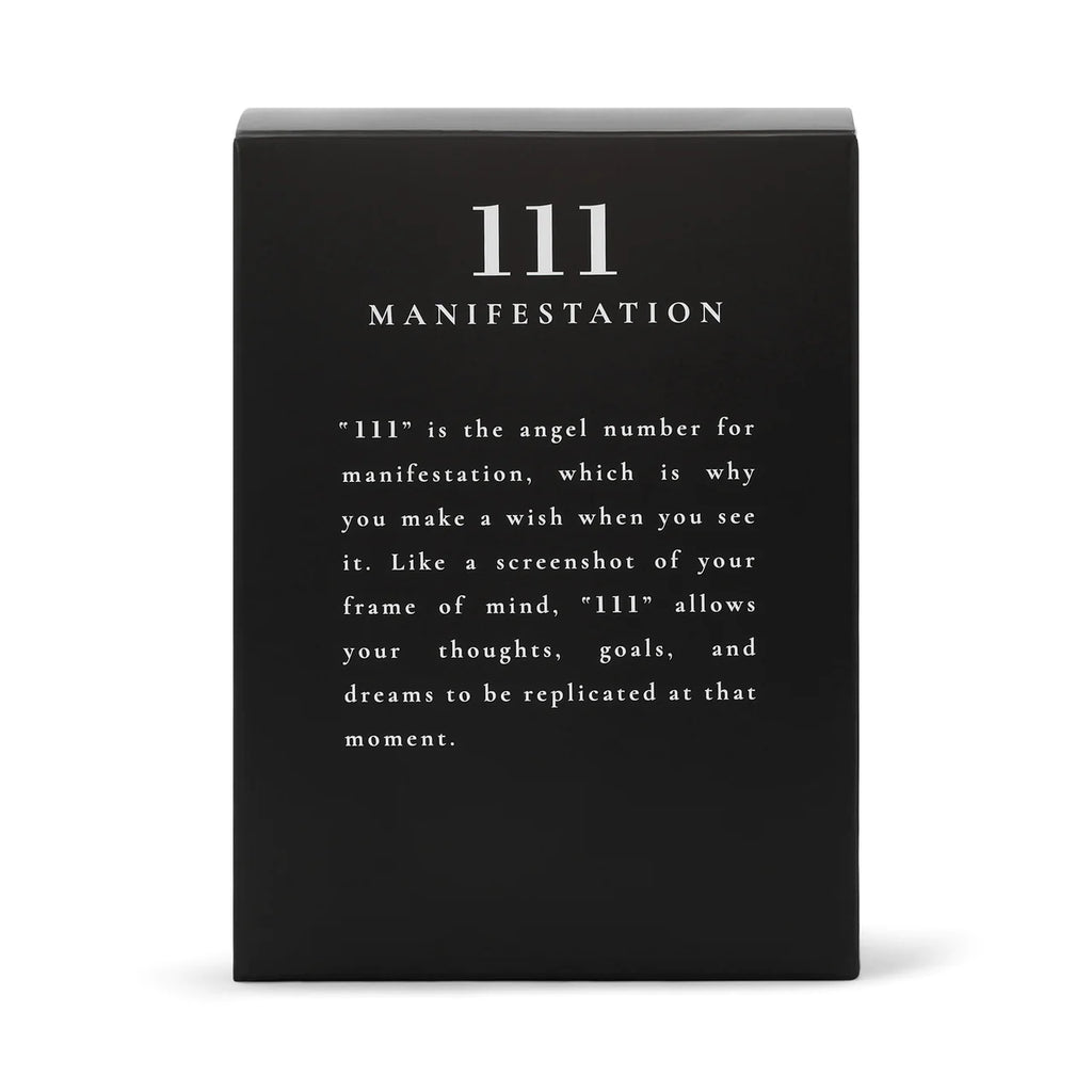 111 Manifestation Candle Back of Box