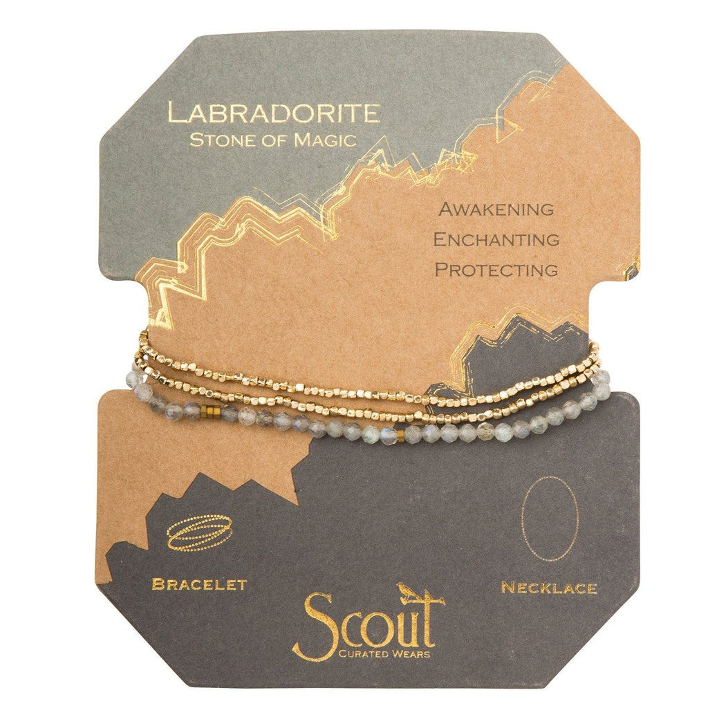 Labradorite Delicate Wrap Bracelet