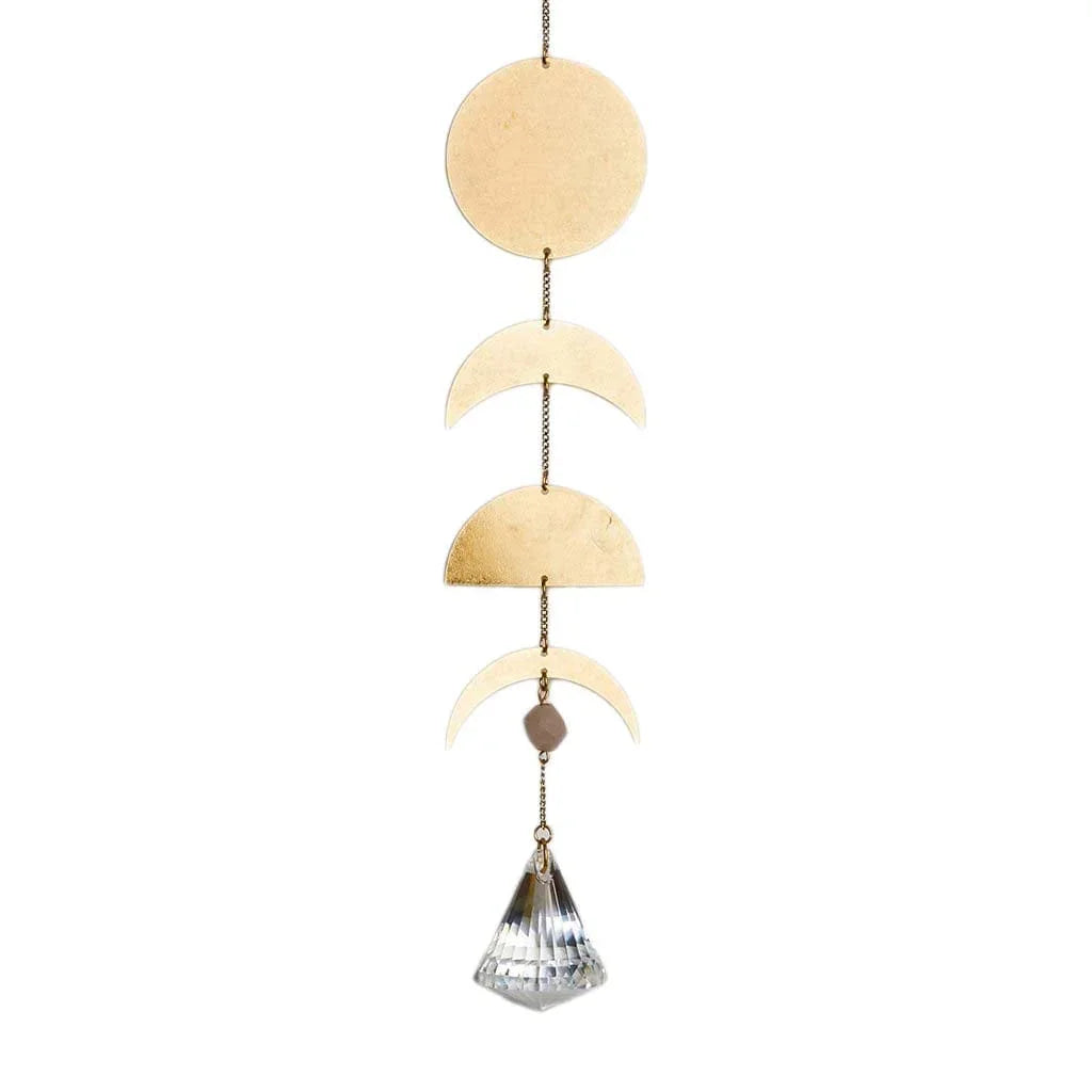Moon Phase & Moonstone Suncatcher