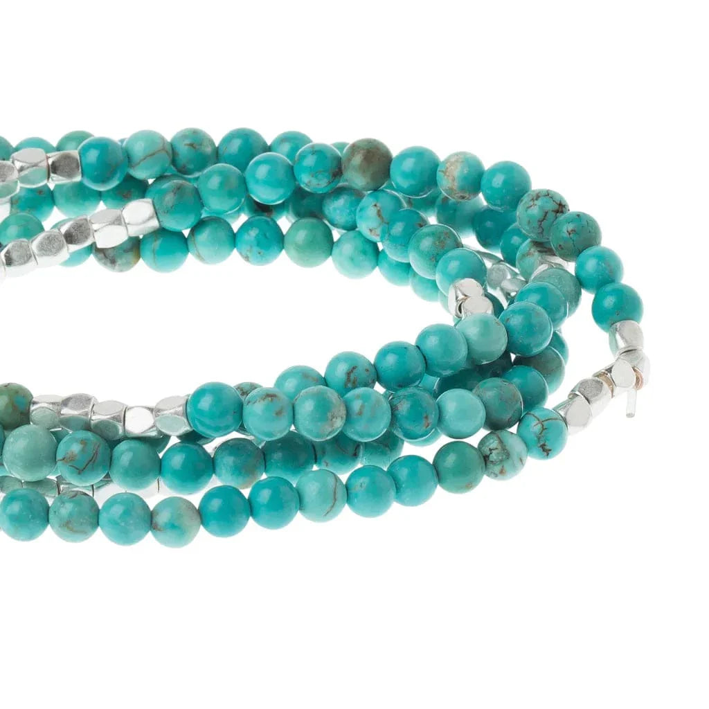 Scout Turquoise Gemstone and Sterling Silver Bracelet Wrap