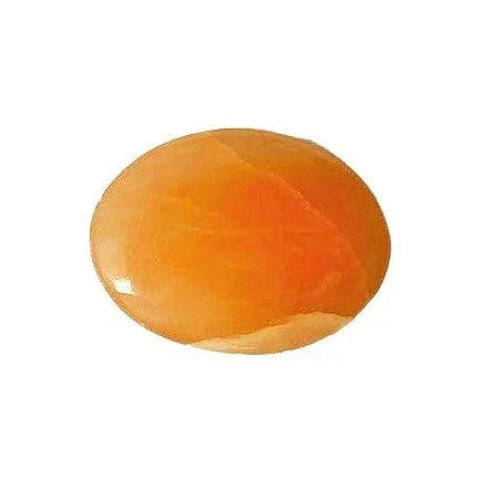 Orange Selenite Palm Stone
